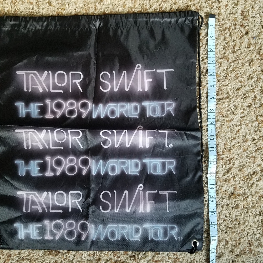 Taylor Swift 1989 World Tour String Backpack Tote - image 5